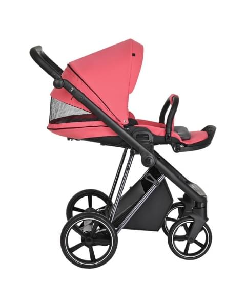 Коляска 3 в 1 Roan Sol Luxury, Viva Magenta шасси Nikiel (Розовый)