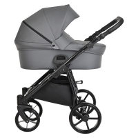 Коляска 3 в 1 Tutis Novo Leather 2023, Dark Grey (Темно-серый)