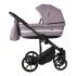 Детская коляска Adamex Rimini Deluxe 3 в 1 RI225A (СВ.СИРЕНЕВАЯ КОЖА+СТАЛЬНАЯ ПЕРЛ.ОТДЕЛКА)