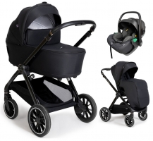Коляска Agex Prima Pro 3 в 1 с автокреслом i-Safe Black Black (Черный)