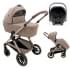 Коляска Agex Prima Pro 3 в 1 с автокреслом i-Team Black APP232 Beige (Бежевый)