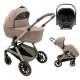 Коляска Agex Prima Pro 3 в 1 с автокреслом i-Team Black Beige (Бежевый)