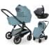 Коляска Agex Prima Pro 3 в 1 с автокреслом i-Team Grey Mint (Зеленый)