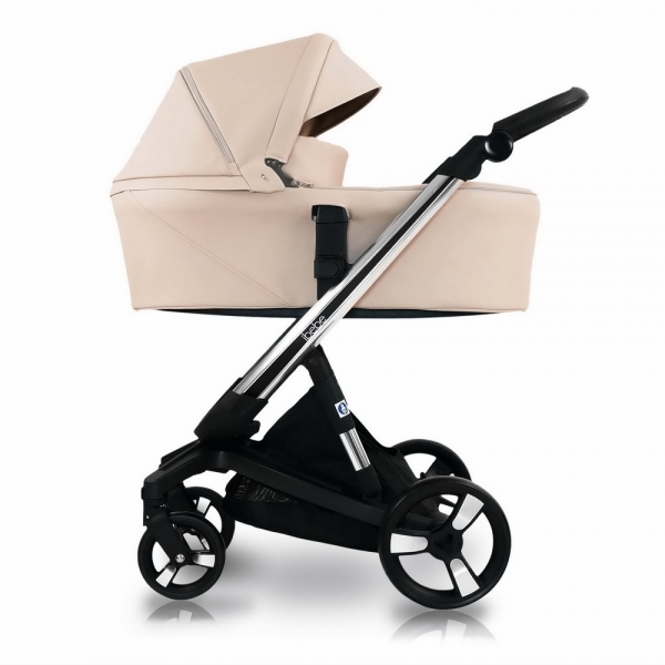 Коляска Ibebe I-Stop Leather 2 в 1 IS 18 Beige/Chrome