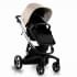 Коляска Ibebe I-Stop Leather 2 в 1 IS 18 Beige/Chrome