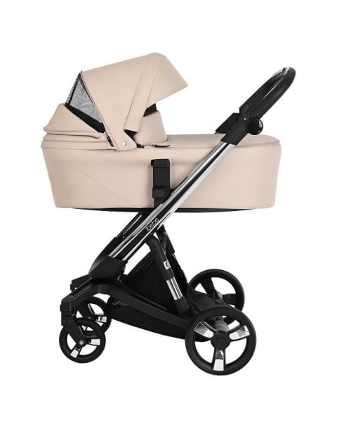 Коляска Ibebe I-Stop Leather 2 в 1 IS 18 Beige/Chrome