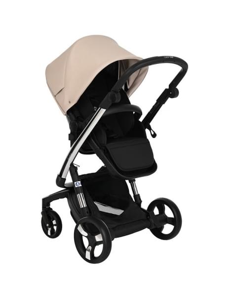 Коляска Ibebe I-Stop Leather 2 в 1 IS 18 Beige/Chrome