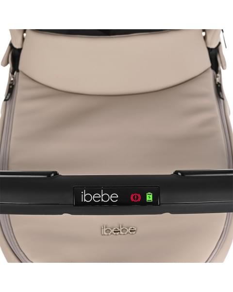 Коляска Ibebe I-Stop Leather 2 в 1 IS 18 Beige/Chrome
