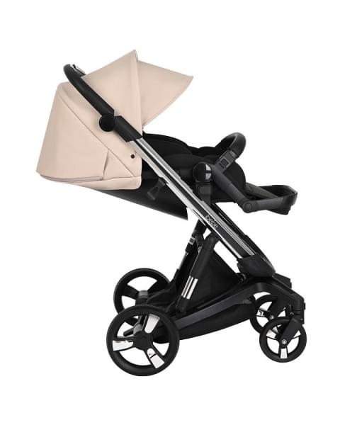 Коляска Ibebe I-Stop Leather 2 в 1 IS 18 Beige/Chrome