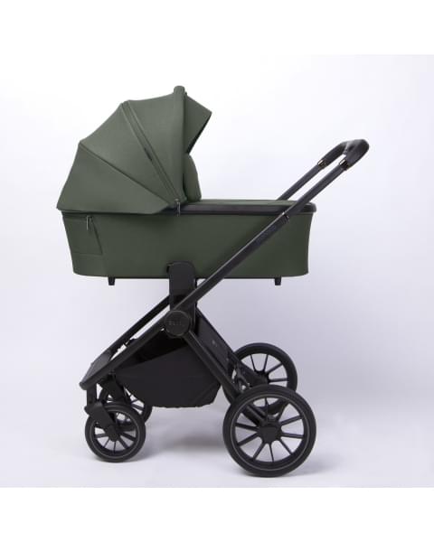 Коляска детская Peppy Monaco 2 в 1 Oliva Green (зеленый), рама черная