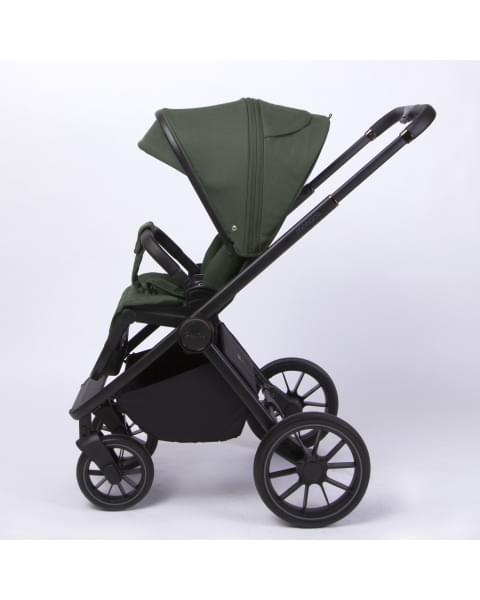 Коляска детская Peppy Monaco 2 в 1 Oliva Green (зеленый), рама черная