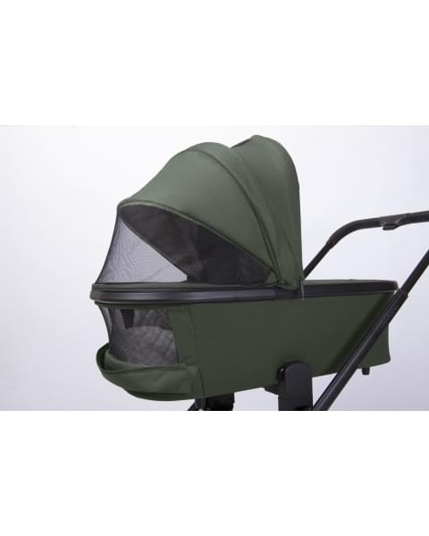 Коляска детская Peppy Monaco 2 в 1 Oliva Green (зеленый), рама черная