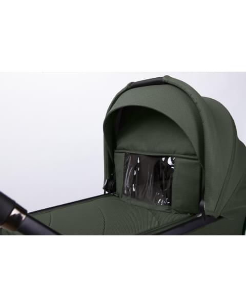Коляска детская Peppy Monaco 2 в 1 Oliva Green (зеленый), рама черная