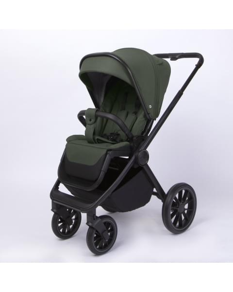 Коляска детская Peppy Monaco 2 в 1 Oliva Green (зеленый), рама черная