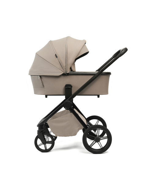 Коляска детская Peppy Monaco Plus 2 в 1 Sandstone (песочный), рама черная