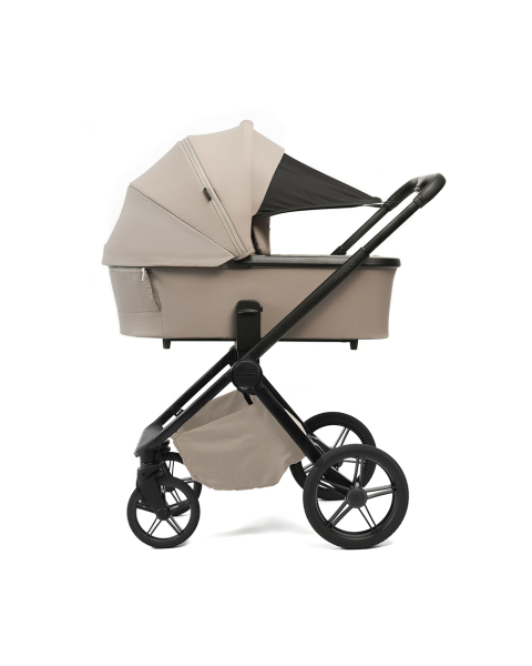 Коляска детская Peppy Monaco Plus 2 в 1 Sandstone (песочный), рама черная