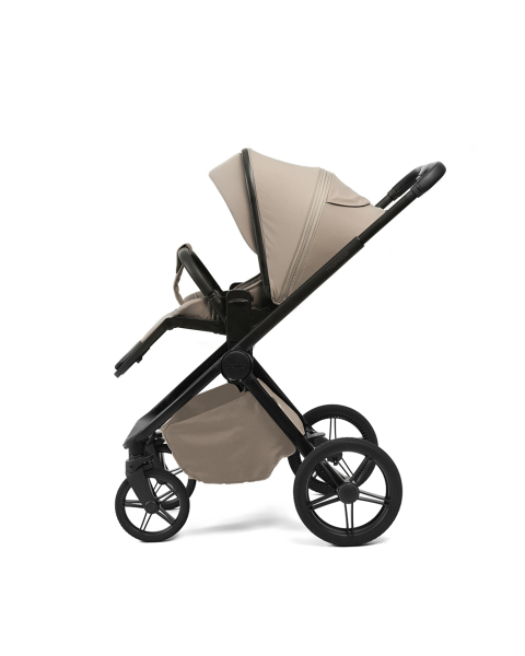 Коляска детская Peppy Monaco Plus 2 в 1 Sandstone (песочный), рама черная