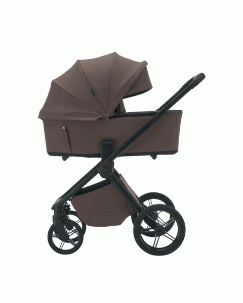 Коляска детская Peppy Monaco Plus 2 в 1 Sandstone (песочный), рама черная