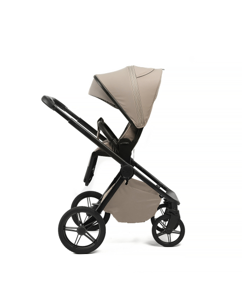 Коляска детская Peppy Monaco Plus 2 в 1 Sandstone (песочный), рама черная