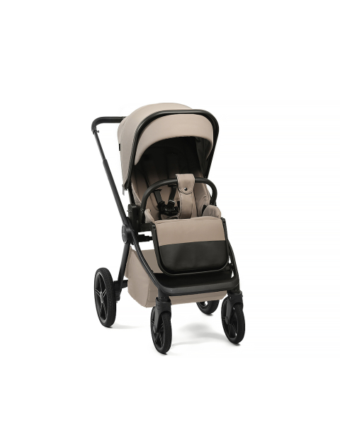 Коляска детская Peppy Monaco Plus 2 в 1 Sandstone (песочный), рама черная