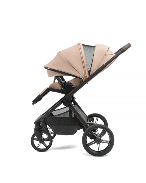 Коляска детская Peppy Soho 2 в 1 Rose (пыльная роза), рама серо-бежевый