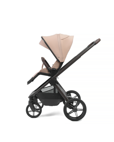 Коляска детская Peppy Soho 2 в 1 Rose (пыльная роза), рама серо-бежевый