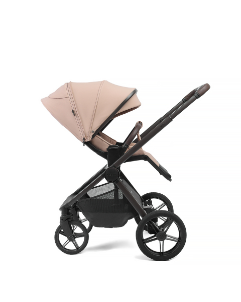 Коляска детская Peppy Soho 2 в 1 Rose (пыльная роза), рама серо-бежевый