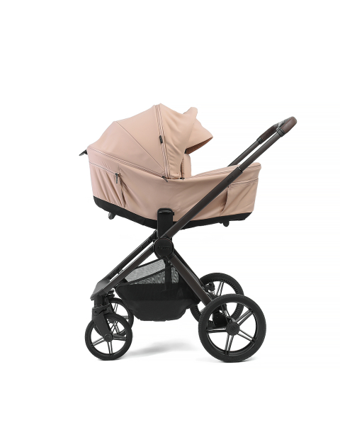 Коляска детская Peppy Soho 2 в 1 Rose (пыльная роза), рама серо-бежевый