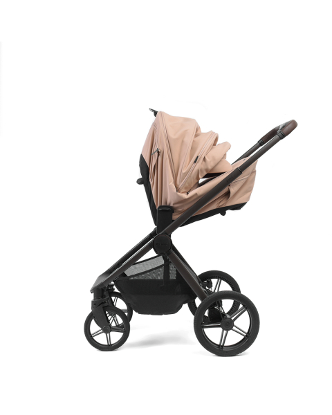 Коляска детская Peppy Soho 2 в 1 Rose (пыльная роза), рама серо-бежевый