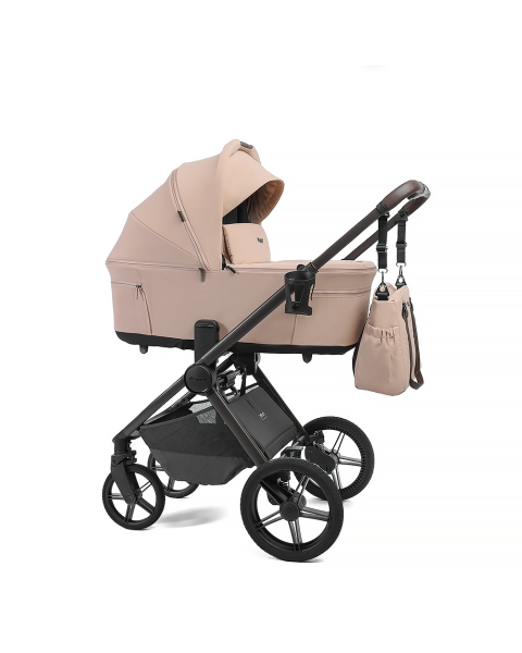 Коляска детская Peppy Soho 2 в 1 Rose (пыльная роза), рама серо-бежевый