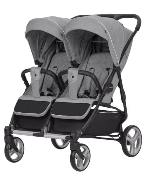 Коляска для двойни 2 в 1 Carrello Connect CRL-5502/1, Ink Grey (Серый)