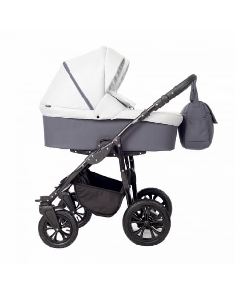 Коляска для двойни 2 в 1 Indigo Charlotte Sity Duo, Cs 05 (Темно-серый + Светло-серый)