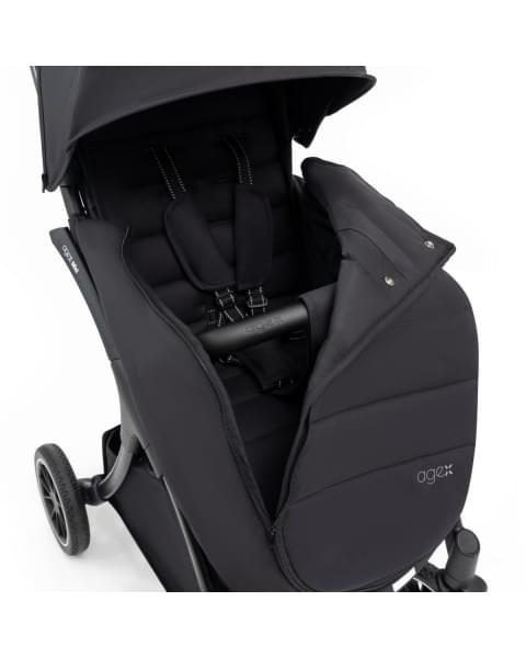 Коляска прогулочная Agex Mini LX, Black (Черный)