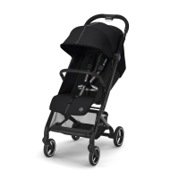 Коляска прогулочная Cybex Beezy (с дождевиком и бампером), Moon Black (Черный)