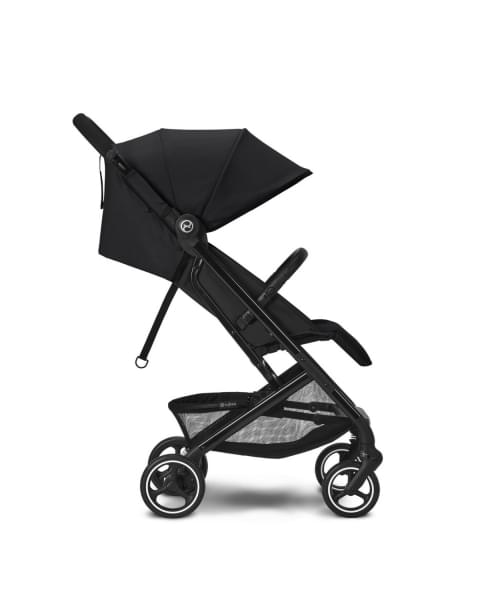Коляска прогулочная Cybex Beezy (с дождевиком и бампером), Moon Black (Черный)