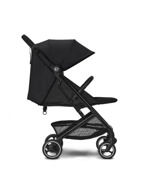 Коляска прогулочная Cybex Beezy (с дождевиком и бампером), Moon Black (Черный)