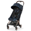 Коляска прогулочная Cybex Coya шасси Rose Gold, FE Jewels of Nature (Синий с принтом)