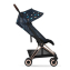 Коляска прогулочная Cybex Coya шасси Rose Gold, FE Jewels of Nature (Синий с принтом)