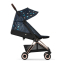 Коляска прогулочная Cybex Coya шасси Rose Gold, FE Jewels of Nature (Синий с принтом)