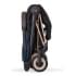 Коляска прогулочная Cybex Coya шасси Rose Gold, FE Jewels of Nature (Синий с принтом)