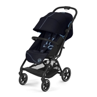 Коляска прогулочная Cybex Eezy S+ 2 BLK (с дождевиком и бампером), Ocean Blue (Синий)