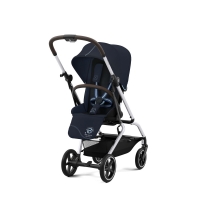 Коляска прогулочная Cybex Eezy S Twist+ 2 SLV (с дождевиком и бампером), Ocean Blue (Синий)