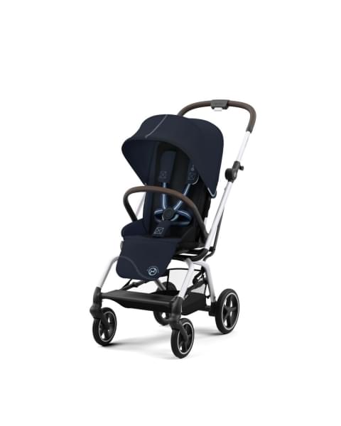 Коляска прогулочная Cybex Eezy S Twist+ 2 SLV (с дождевиком и бампером), Ocean Blue (Синий)