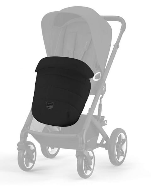 Коляска прогулочная Cybex Talos S Lux шасси BLK (с дождевиком), Moon Black (Черный)