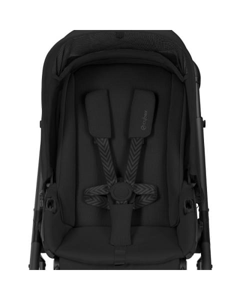 Коляска прогулочная Cybex Talos S Lux шасси BLK (с дождевиком), Moon Black (Черный)