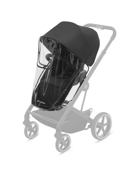 Коляска прогулочная Cybex Talos S Lux шасси BLK (с дождевиком), Moon Black (Черный)