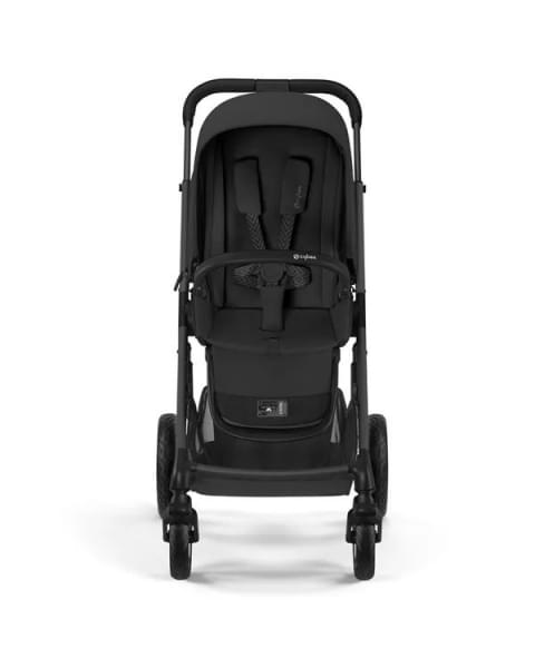 Коляска прогулочная Cybex Talos S Lux шасси BLK (с дождевиком), Moon Black (Черный)