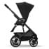 Коляска прогулочная Cybex Talos S Lux шасси BLK (с дождевиком), Moon Black (Черный)