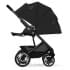 Коляска прогулочная Cybex Talos S Lux шасси BLK (с дождевиком), Moon Black (Черный)