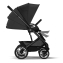 Коляска прогулочная Cybex Talos S Lux шасси BLK (с дождевиком), Moon Black (Черный)